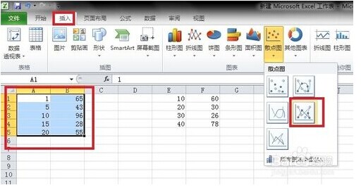 Excel 技巧：[2]如何作橫坐標值不同雙折線圖