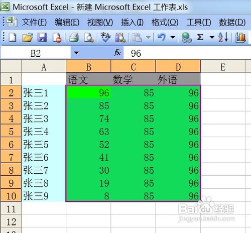 excel中如何設置單元格背景色