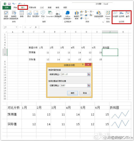 在Excel單元格中快速創建數據小圖標 三聯