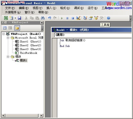 Microsoft Visual Basic 窗口