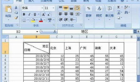 Excel斜線表頭怎麼做10