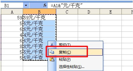 如何為Excel批量加前綴或後綴7