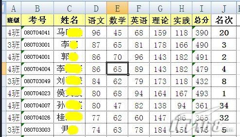 Excel:重復名次也可以查姓名成績  三聯