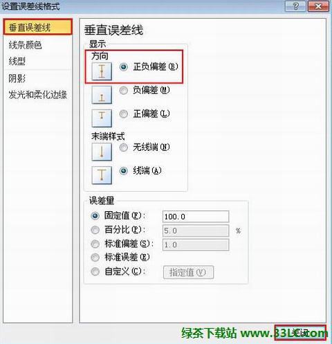 Excel2010圖表怎麼顯示誤差線