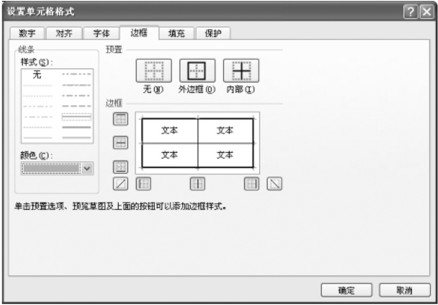 手動設置Excel表格邊框和底紋