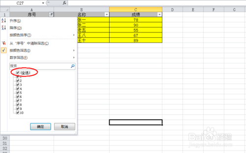 Excel中如何進行篩選