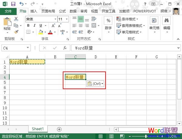 Excel2013單元格復制時讓格式不變的兩種方法