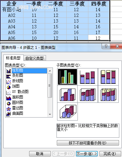 excel圖表制作的簡單方法 三聯