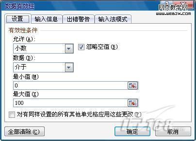 Excel 2010數據有效性的妙用實例2則