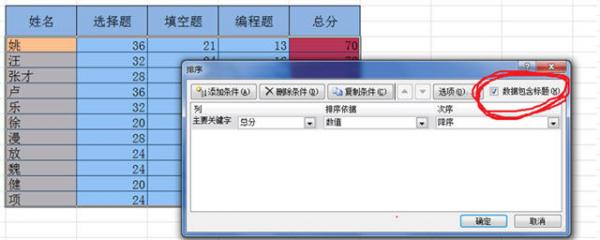 excel2010數據排序方法