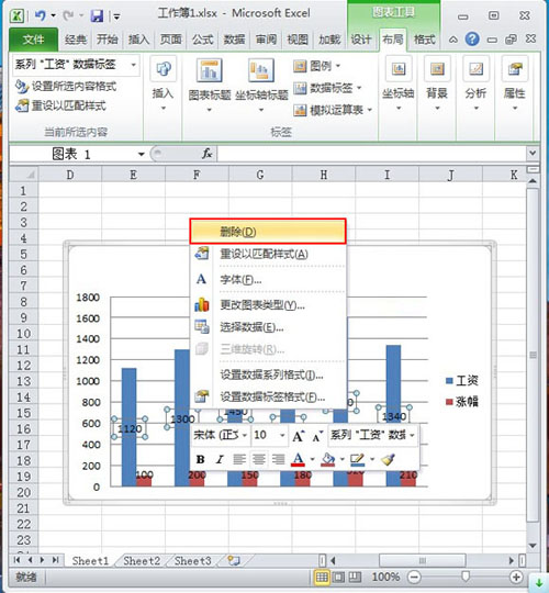 刪除Excel2010系列標簽的3種方法 三聯教程