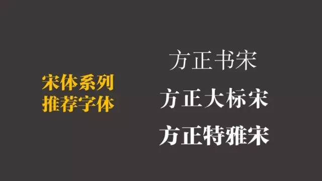 宋體系列推薦字體