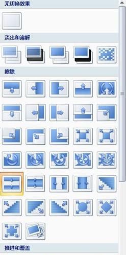 powerpoint2007設置圖片的切換效果