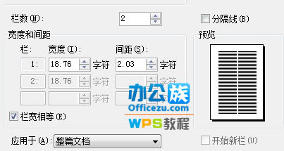 WPS文檔分欄設置，讓排版更完美