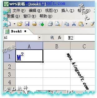 如何在WPS表格中輸入平方和立方符號