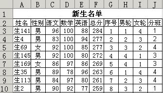 WPS表格教程：巧用函數輕松實現合理分班 三聯教程