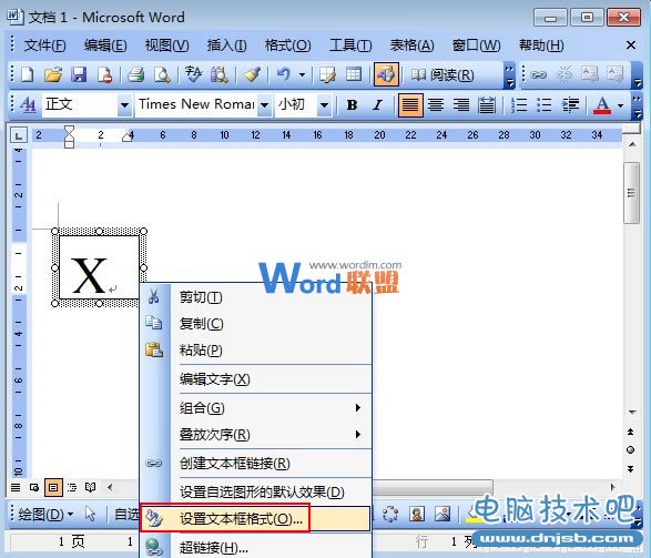 多重冪指數用文本框也能在Word2003中輸入