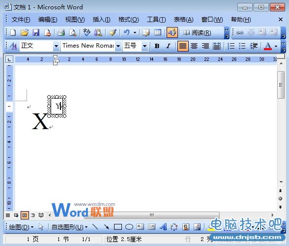 多重冪指數用文本框也能在Word2003中輸入