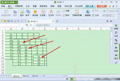 金山wps表格照相機