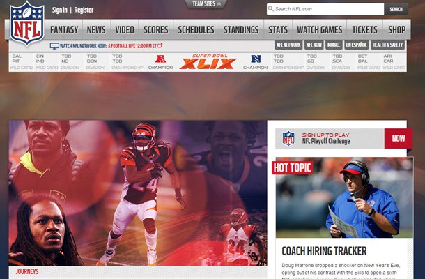 national football league nfl website