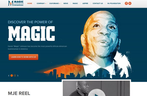 magic johnson website personal homepage