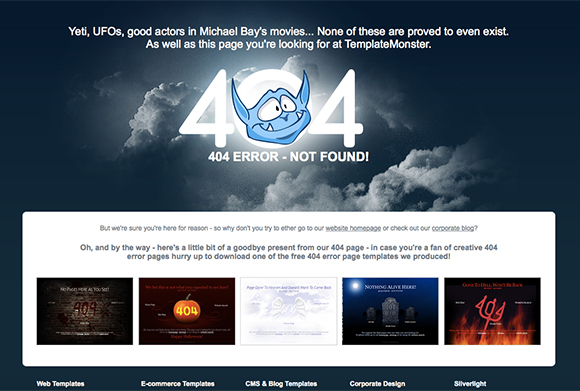 20 Creative Examples of 404 Website Pages