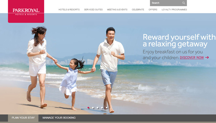 park royal hotel resort homepage