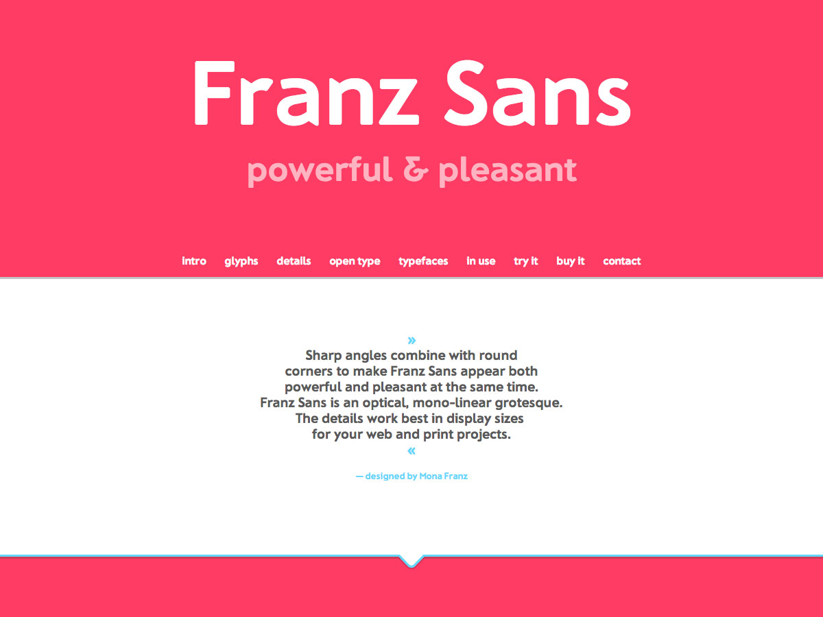 franz sans ecommerce site