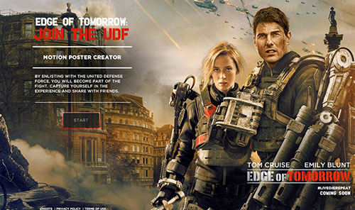 Edge of Tomorrow 網頁設計欣賞