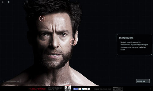 The Wolverine: Unleashed 網頁設計欣賞