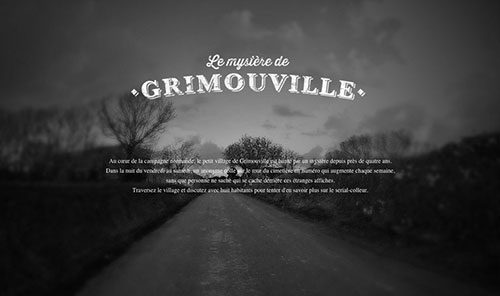 Le Mystère de Grimouville 網頁設計欣賞