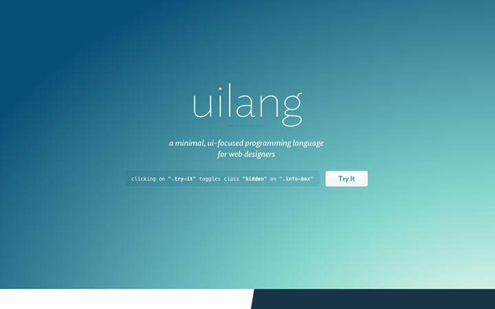 uilang programming language homepage