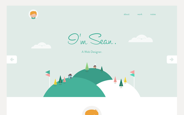 sean halpin flat portfolio redesign homepage