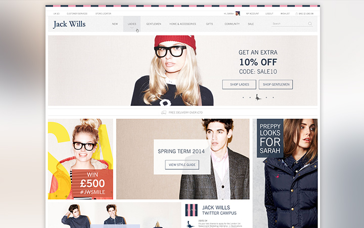 jack wills homepage clothing fashion design