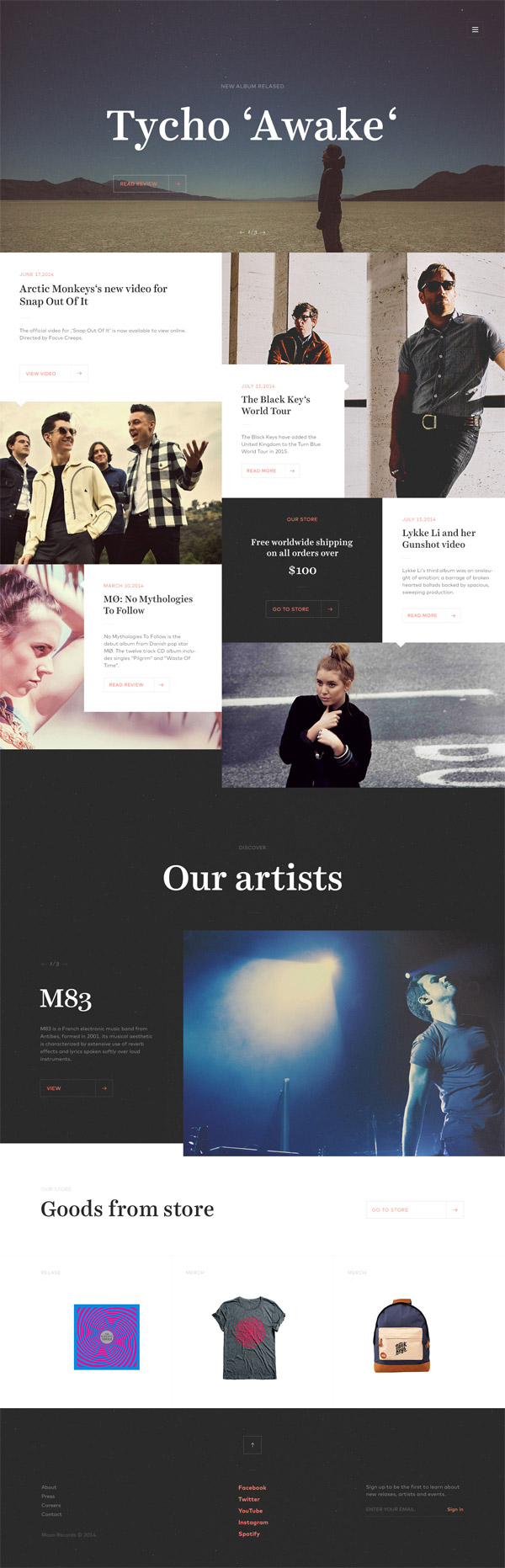 Record Label Website by Jaromir Kveton