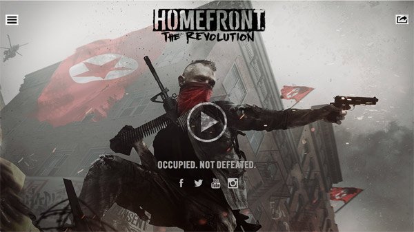 Homefront: The Revolution 網頁設計欣賞