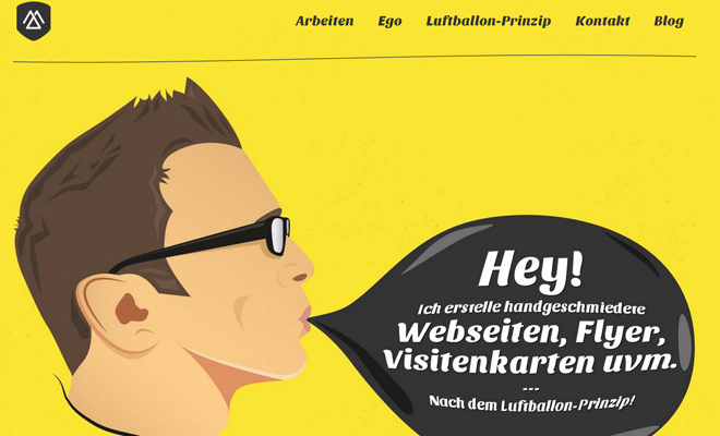 web print design jan mense yellow portfolio layout