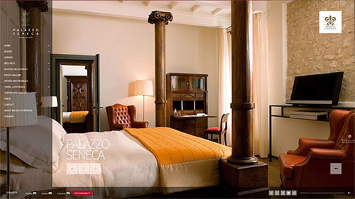 Palazzo-Seneca 酒店網站 網頁設計