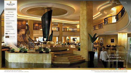 Shangri-La-Hotel 酒店網站 網頁設計