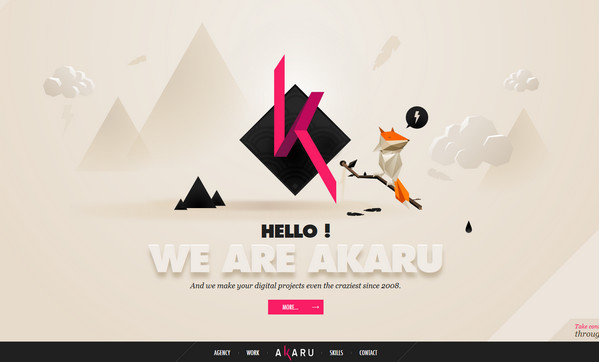 Akaru 18個超酷的多邊形背景網頁設計