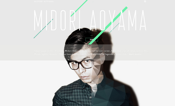 Midori Aoyama 18個超酷的多邊形背景網頁設計