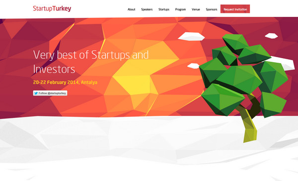 Startup Turkey 18個超酷的多邊形背景網頁設計