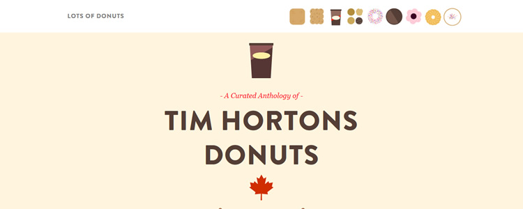 A Curated Anthology of Donuts Fixed Top Navigation