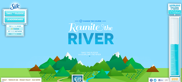 Reunite the River animated css parallax scrolling