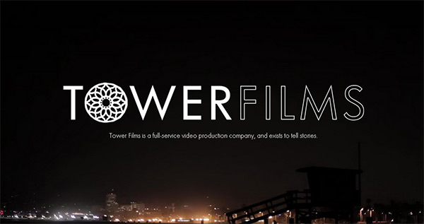 Tower Films in Collection of 50 Modern Websites in Dark Style