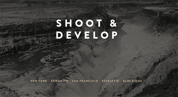 Shoot & Develop in Collection of 50 Modern Websites in Dark Style