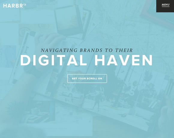 13 Beautiful Examples of White Type in Web Design