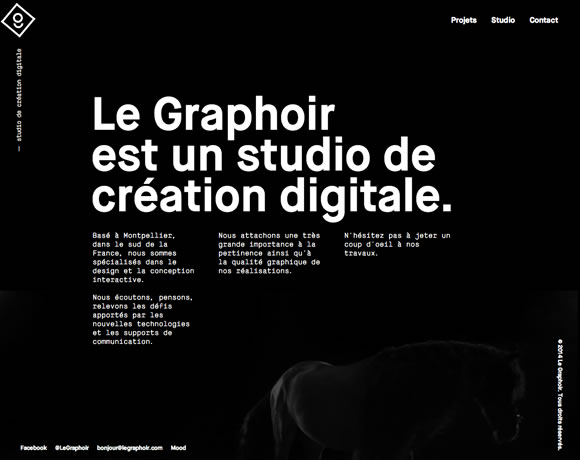 13 Beautiful Examples of White Type in Web Design