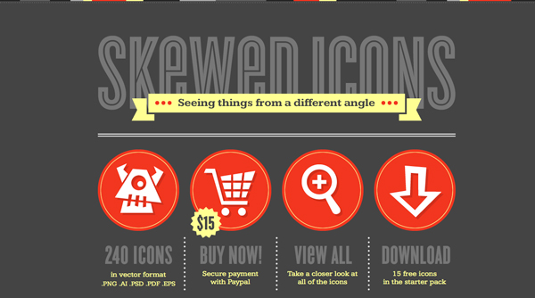 Skewed-icons