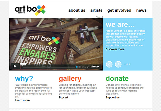 WordPress Museum Sites - Art Box